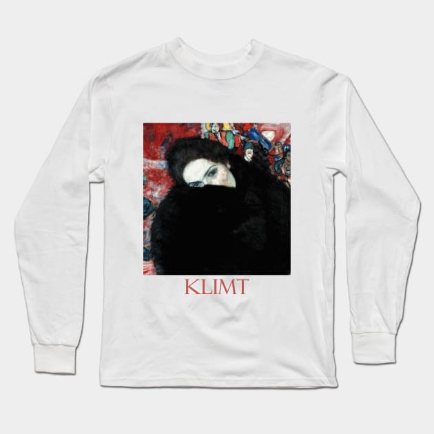 Lady with Clutch (1916) by Gustav Klimt Long Sleeve T-Shirt by Naves